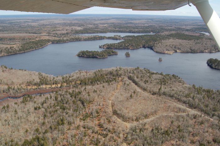 Immobilien Kanada Four Island Lake Flug April 2013 (13)